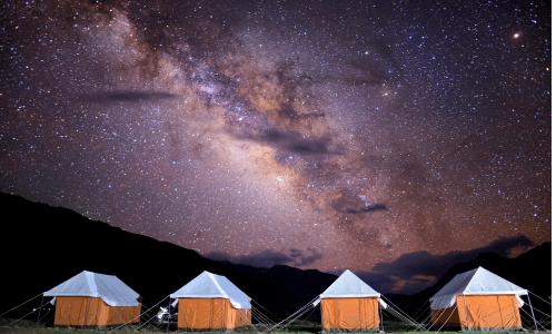 Chandratal Camping Night Sky