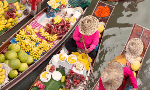 Floating Market Bangkok Thailand