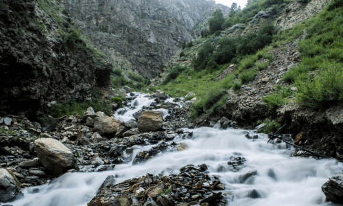 Keylong glacier Water