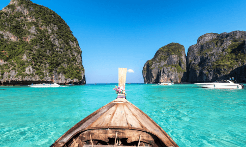 Phi Phi Island Landscape Viee Thailand