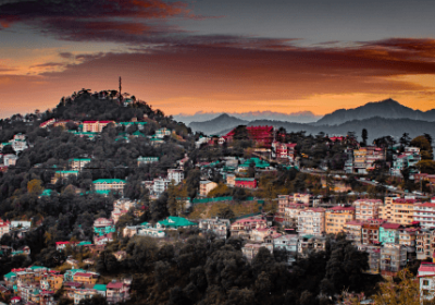 Shimla sunset view