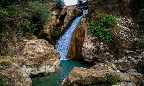 Rudradhari waterfall Kausani uttarakhand